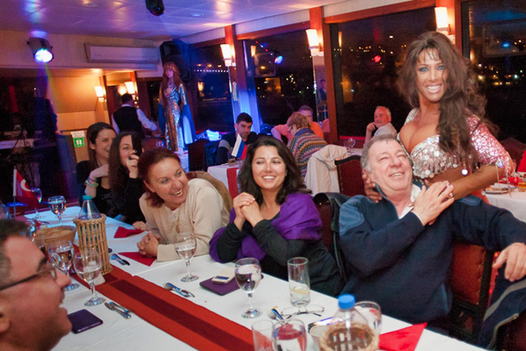Istanbul Bosphorus Dinner Cruise with Live Shows & Transfer Transfer & Soft Drinks Included Package
