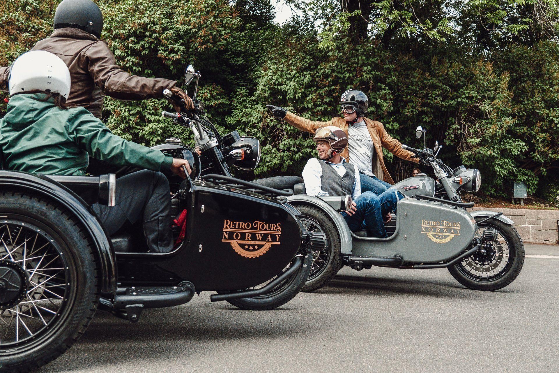Oslo: 2-stündige Städtetour im Retro-Motorrad-Beiwagen