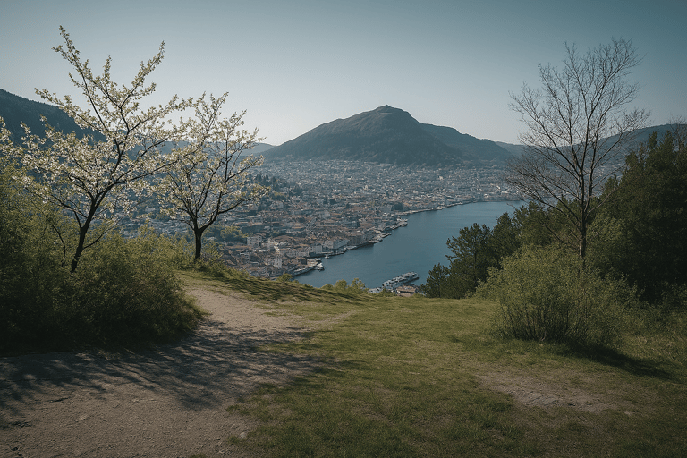 Bergen: Guided Mountain Hike with local Lunch and Drinks