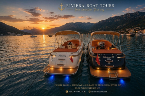 Budva: Private Luxury Boat Tour with Skipper All day VIP tour