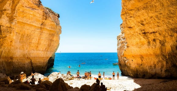 Lisbon: Day Trip to Algarve Benagil Caves, Cliffs &Boat Tour