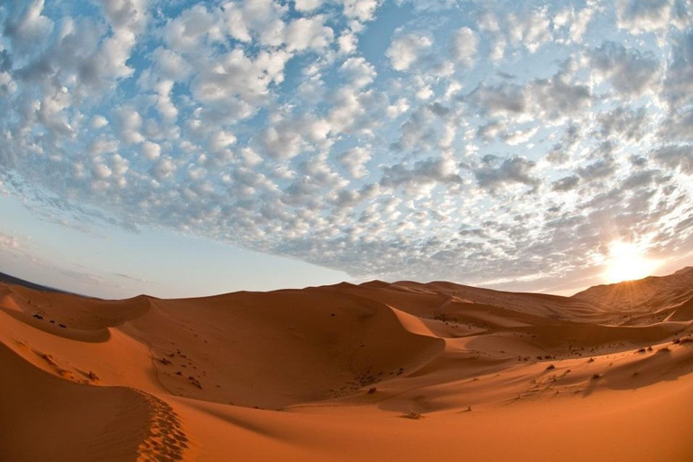 Desde Fez: Excursión inolvidable de 3 días a Marrakech por el desiertoCampamento de lujo : Tienda de lujo con aire acondicionado