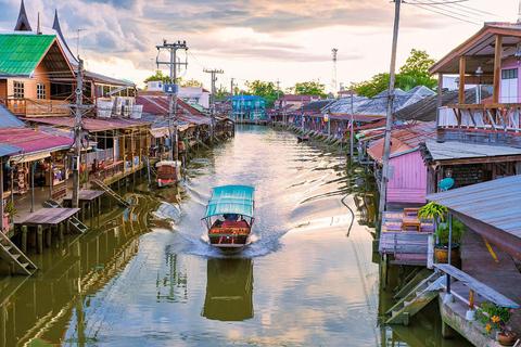 Damnoen Saduak + Amphawa + Mer flytande marknad: Privat bil