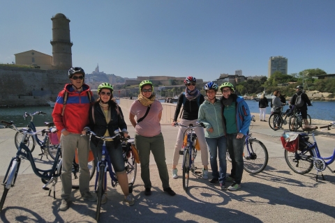 Marseille: e-biketour van een halve dag vanuit de cruisehavenTour in het Frans