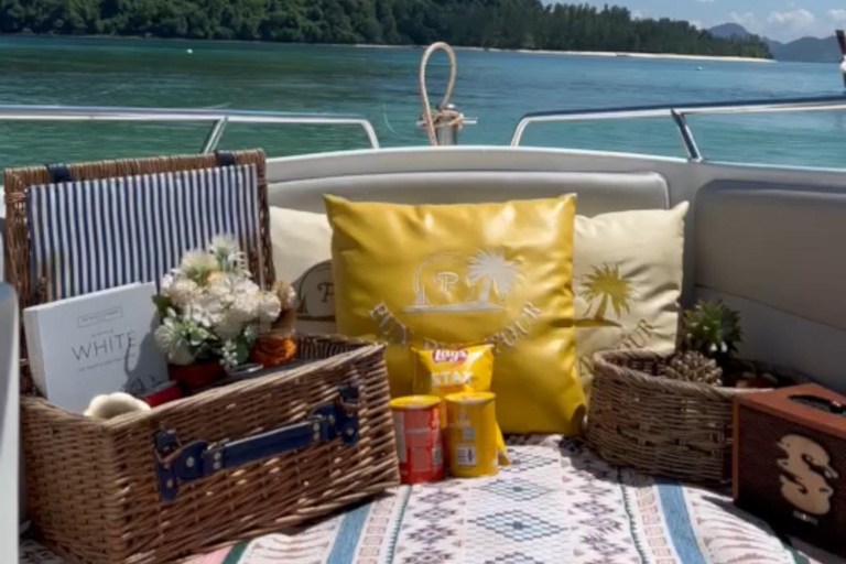 Krabi: Lancha privada de luxo com piquenique na praia