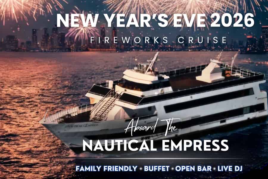 NYC: Silvester-Feuerwerks-Bootsfahrt mit Live-Saxophon & After-Party-Eintritt. Foto: GetYourGuide NYC: Silvester-Feuerwerks-Bootsfahrt mit Live-Saxophon & After-Party-Eintritt. Foto: GetYourGuide