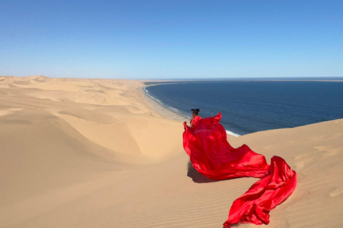 Swakopmund: Flying Dress Photoshoot in the Desert
