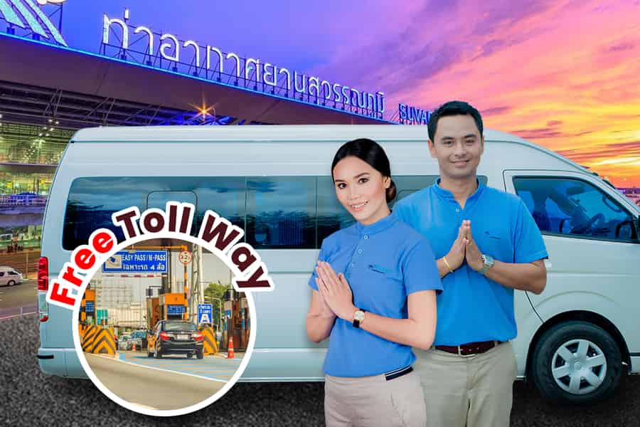 Flughafen Bangkok: Privater Hoteltransfer Kostenlose Mautstraße. Foto: GetYourGuide Flughafen Bangkok: Privater Hoteltransfer Kostenlose Mautstraße. Foto: GetYourGuide
