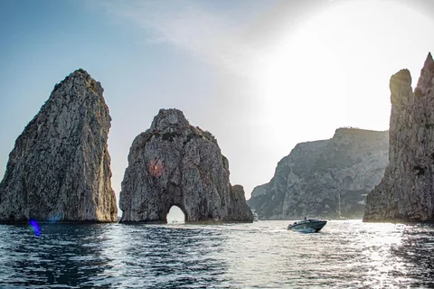 From Amalfi: private boat tour of the Amalfi Coast and Capri
