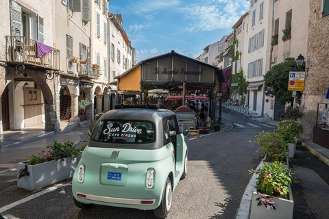 Antibes: Tour in a 100% electric Fiat Topolino 1-hour Discovery Tour in a Fiat Topolino
