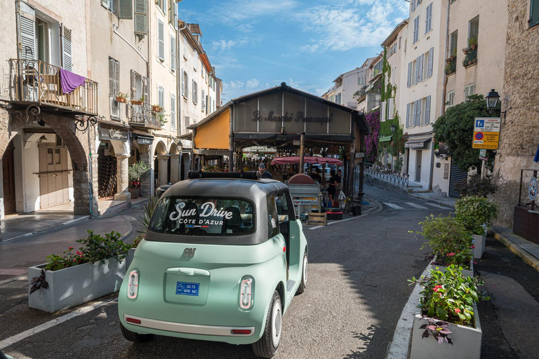 Antibes: Tour in a 100% electric Fiat Topolino 1-hour Discovery Tour in a Fiat Topolino