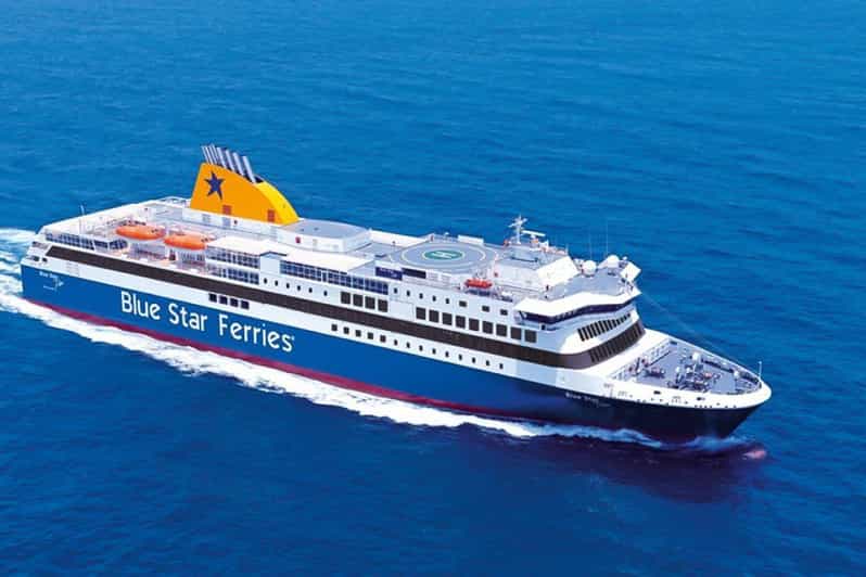 Santorini: Bilhete de balsa para Paros ou Naxos com embarque no hotel