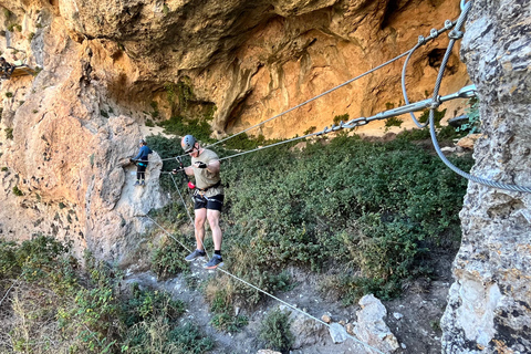 Madrid: Via Ferrata Avontuur met Vervoer