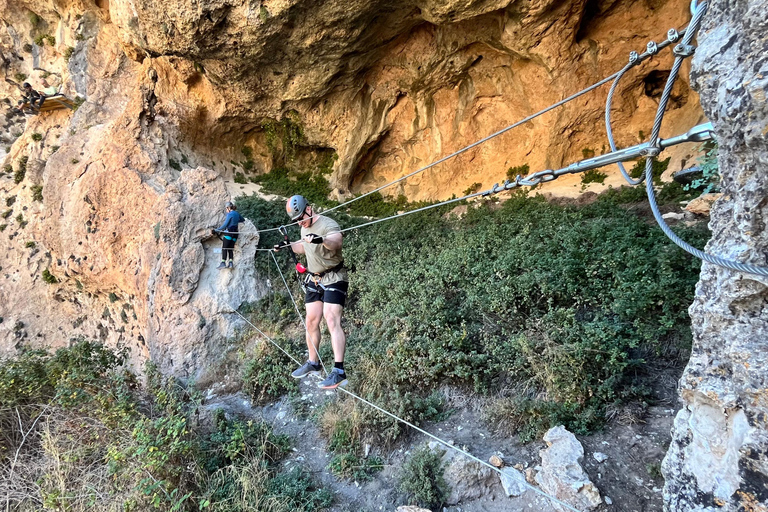 Madrid: Via Ferrata Avontuur met Vervoer