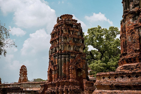 De Bangkok: Ayutthaya Tarde Serenity Tour &amp; Passeio de BarcoRiver City Banguecoque