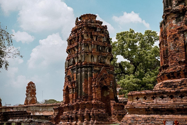 De Bangkok: Ayutthaya Tarde Serenity Tour &amp; Passeio de BarcoRiver City Banguecoque