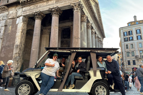 Rome: Private Golf Cart Tour with Driver 2,5 h - Private Panoramic Golf Cart Tour - 2 people