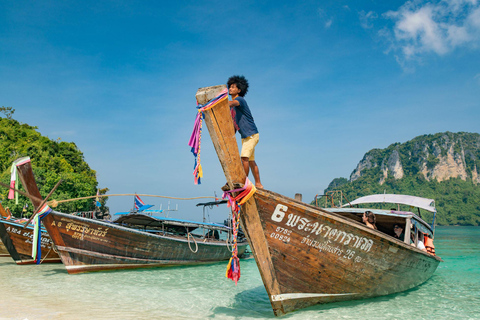 Krabi: passeio de barco de cauda longa pelas 4 ilhas e pelo mar separado de Krabi