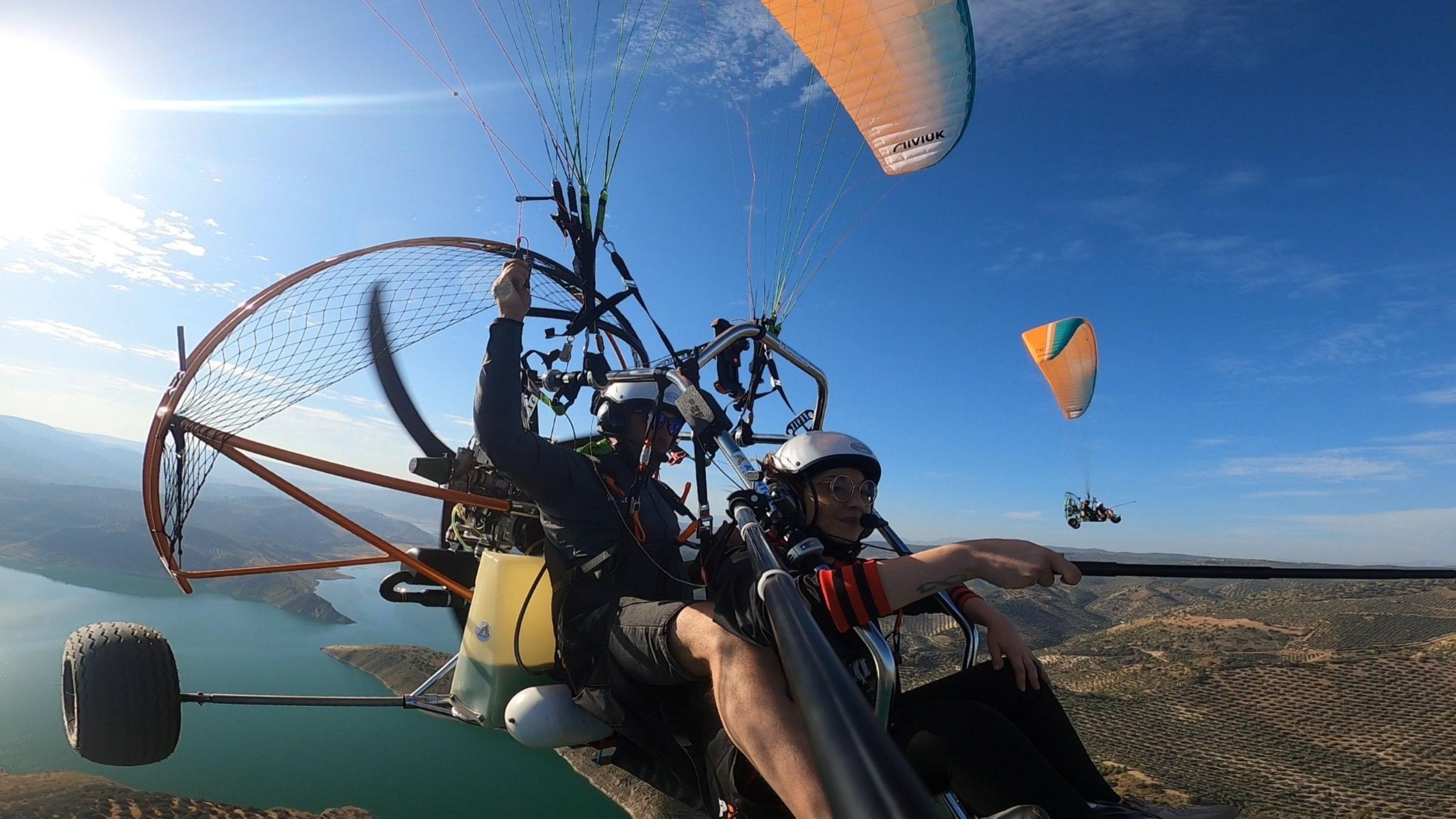 Paratrike-Flug in Málaga