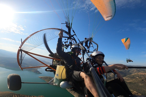Paratrike flight in Malaga