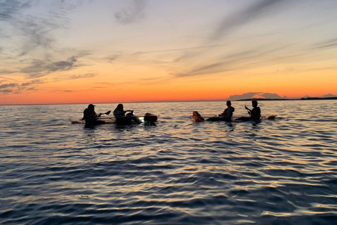 Pula: Cueva Puesta de Sol/ Tour nocturno en Kayak Transparente