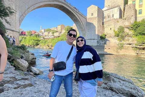 From Sarajevo: Mostar, Blagaj, Waterfalls, Pocitelj & Konjic Tour in English Without Entry Fees