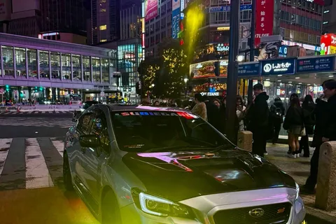 Tokyo : Daikoku PA et visite privée de Shibuya dans une SUBARU STI JDM