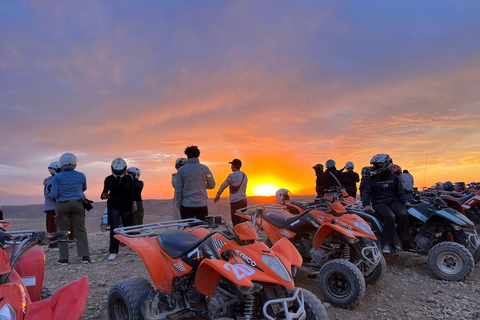 Marrakech: Quad excursie in de palmbossen en JbiletMarrakech : Privé balade en Quad in de palmeraie &amp; Désert