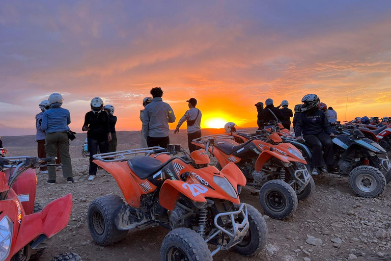 Marrakech: Quad excursie in de palmbossen en JbiletMarrakech : Privé balade en Quad in de palmeraie &amp; Désert