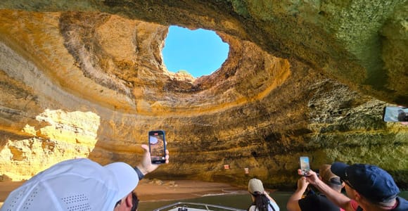 From Faro: Benagil Cave & Praia da Marinha 10-Cave Boat Tour