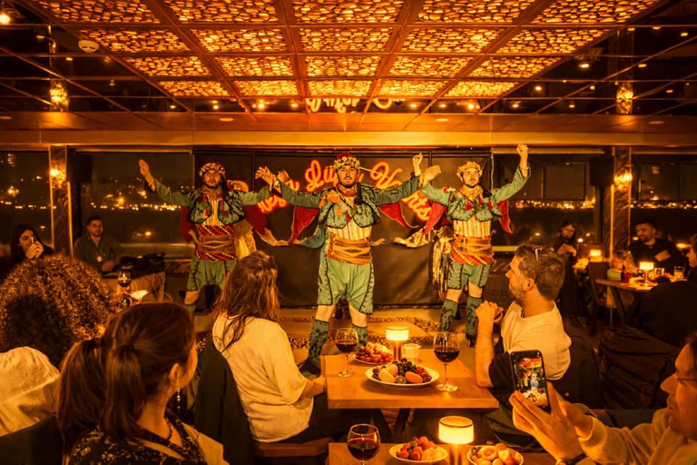 Istanbul: New Year's Eve Bosphorus Cruise w/ Dinner Option VIP Dinner Menu, Alcoholic Drinks, and Hotel Transfer