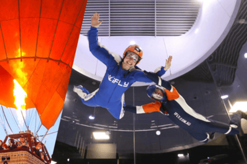 Gold Coast: Hot Air Balloon Flight & IFLY Experience