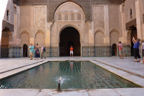 Marrakech: Ben Youssef Madrasa, Secret Garden, & Medina Tour Small Group