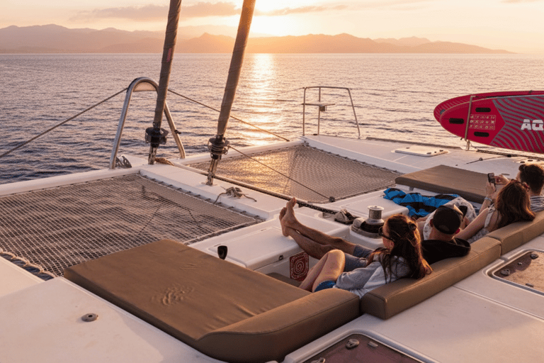 Kissamos: Balos Lagoon Sunset Cruise with Swimming & Snacks Shared Sunset Cruise with Hotel Pickup and Drop-off