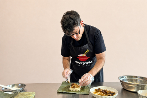 Guangzhou: Cooking Class Cantonese Dim Sum with Tea Tasting Sticky Rice & Chicken in Lotus Leaf