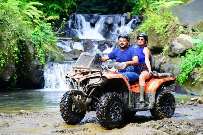 Ubud: Rice Terrace Swing, Cave Tubing, Sky Bike & Zipline Double ATV + Swing + Tubing + Sky Bike + Zipline - wTransfer