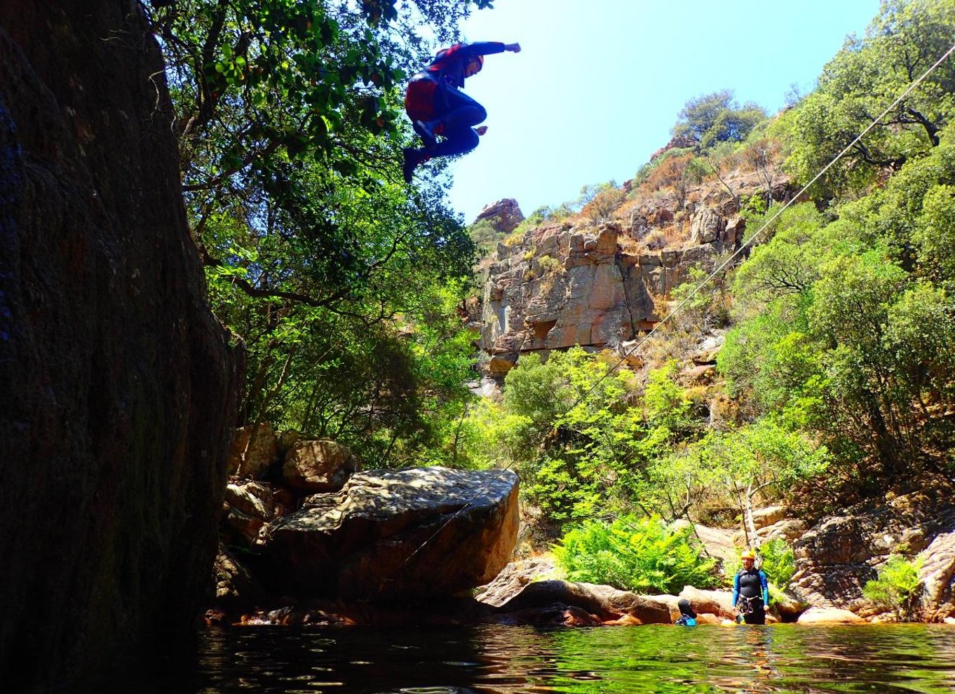 Propriano: Baracci Canyon Canyoning-tur for begyndere