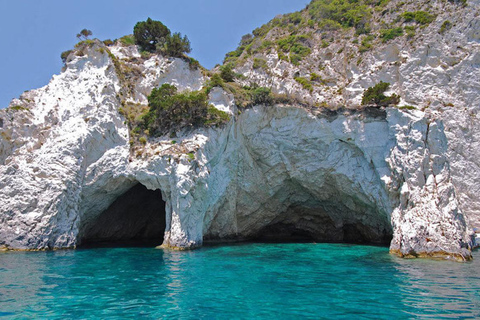 Agios Sostis: Marathonissi, Keri-grotten, schildpadden spotten