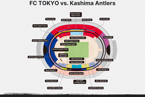 Tokyo: FC TOKYO Football Game at Japan National Stadium Main Stand S