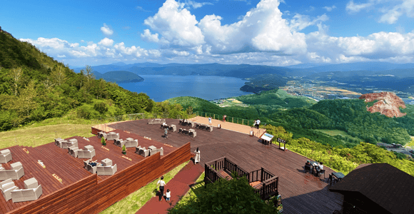 Hokkaido│Noboribetsu & Toya-See-Tour mit Ticket für die Seilbahn