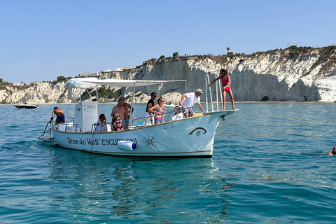 San Leone, Scala dei turchi: private aperitif on boat tour