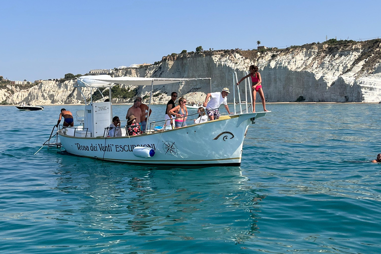 San Leone, Scala dei turchi: private aperitif on boat tour