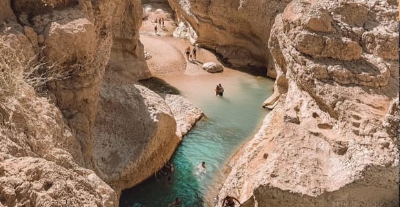 from muscat wadi shab small group with pick up