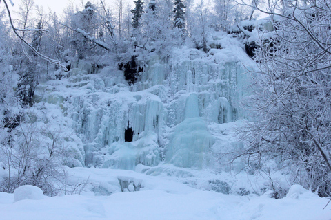 Ab Rovaniemi: Tour durch die Korouoma-Schlucht und die gefrorenen Wasserfälle