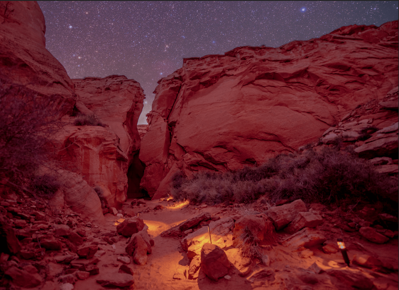 Side: Antelope Valley Canyon Stargazing Night Hike