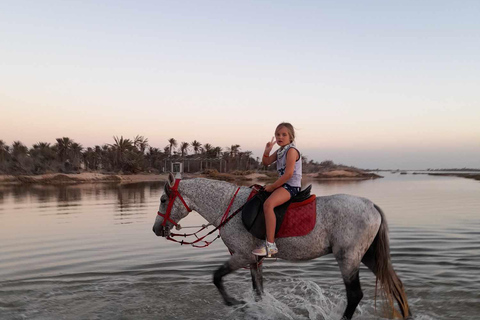 Djerba: Crossing the Lagoon on Horseback at Sunset Djerba: Horseback ride across the lagoon at sunset