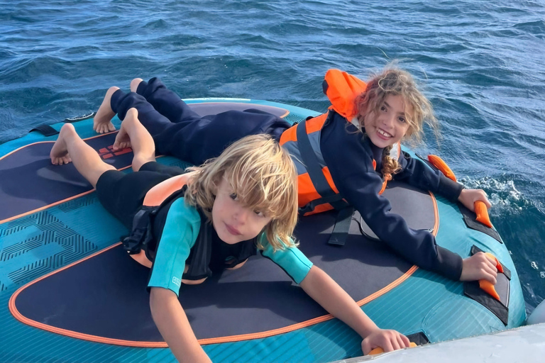 Palma de Mallorca: Private Sunrise Boat Tour & Watersports Sunrise experience + Long stop with water toys.