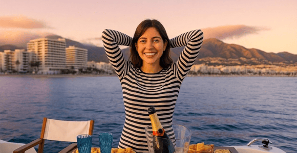 Fuengirola: Sunset Boat Tour - Cocktail Dinner & Champagne