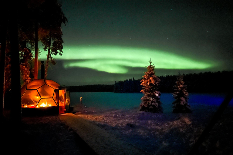 Rovaniemi Glass Igloo Dinner and Scooter ride PRIVATE