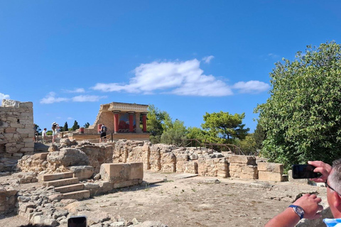 Kreta: Pałac Knossos, winiarnia i oliwa z oliwek z lunchem
